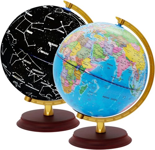 Exerz illuminated world globe - illuminated,