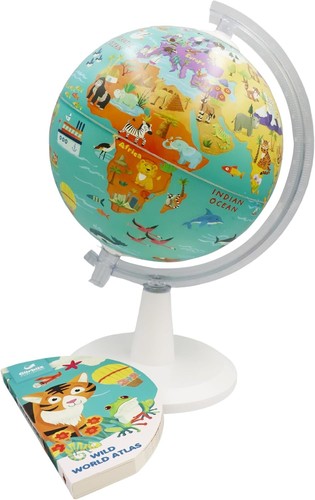 Exerz 20cm globe with wild - with, “wild