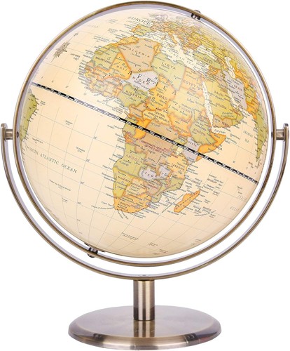 Exerz 20cm antique globe metal - 20cm,
