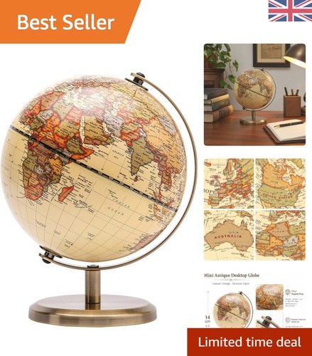 14cm antique world globe - world,