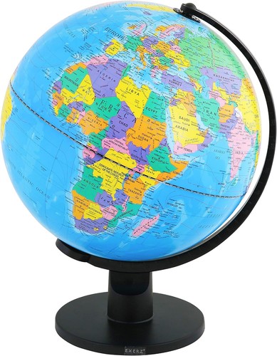 Exerz 30cm educational globe - exerz,