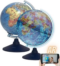 Exerz AR Globe Physical Map