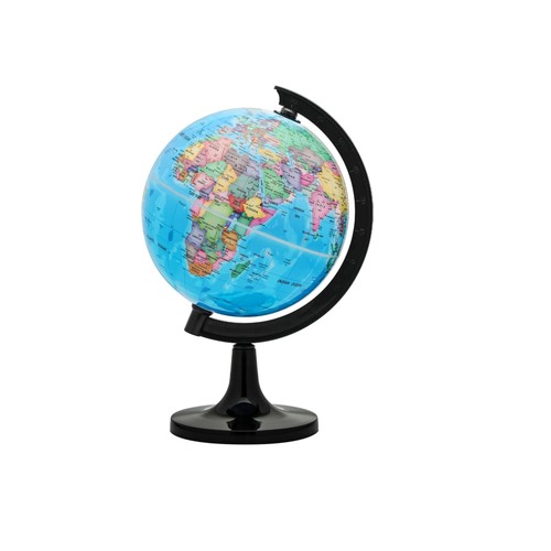 Political world globe 14cm - world,